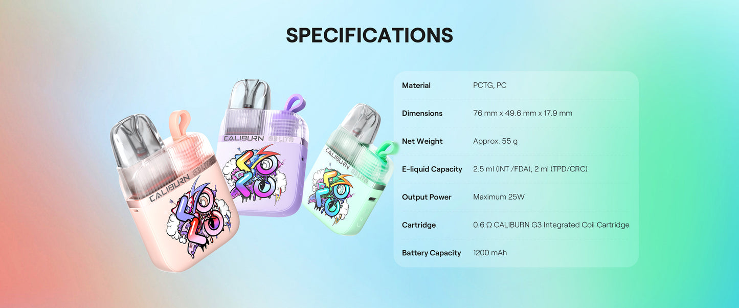 DEVICE KIT CALIBURN G3 LITE KOKO by UWELL