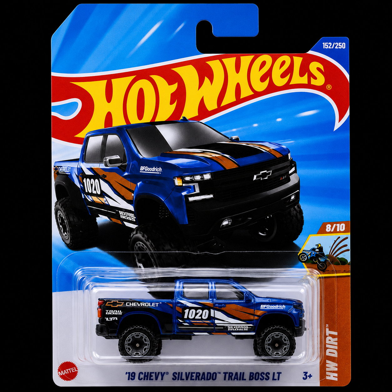 HOT WHEELS MAINLINE 2025 - '19 CHEVY SILVERADO TRAIL BOSS LT (152/250)