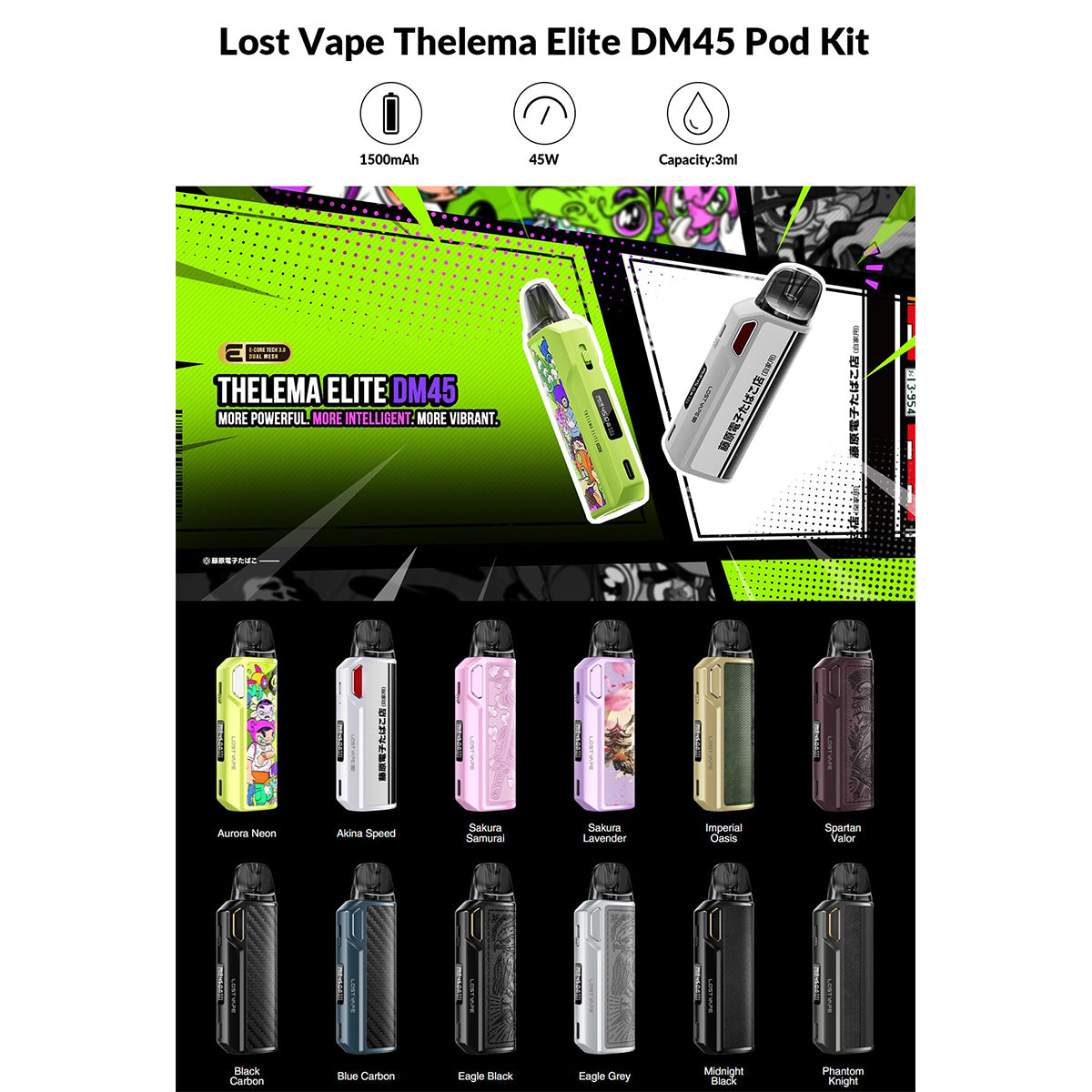LOST VAPE THELEMA DM45 POD SYSTEM KIT