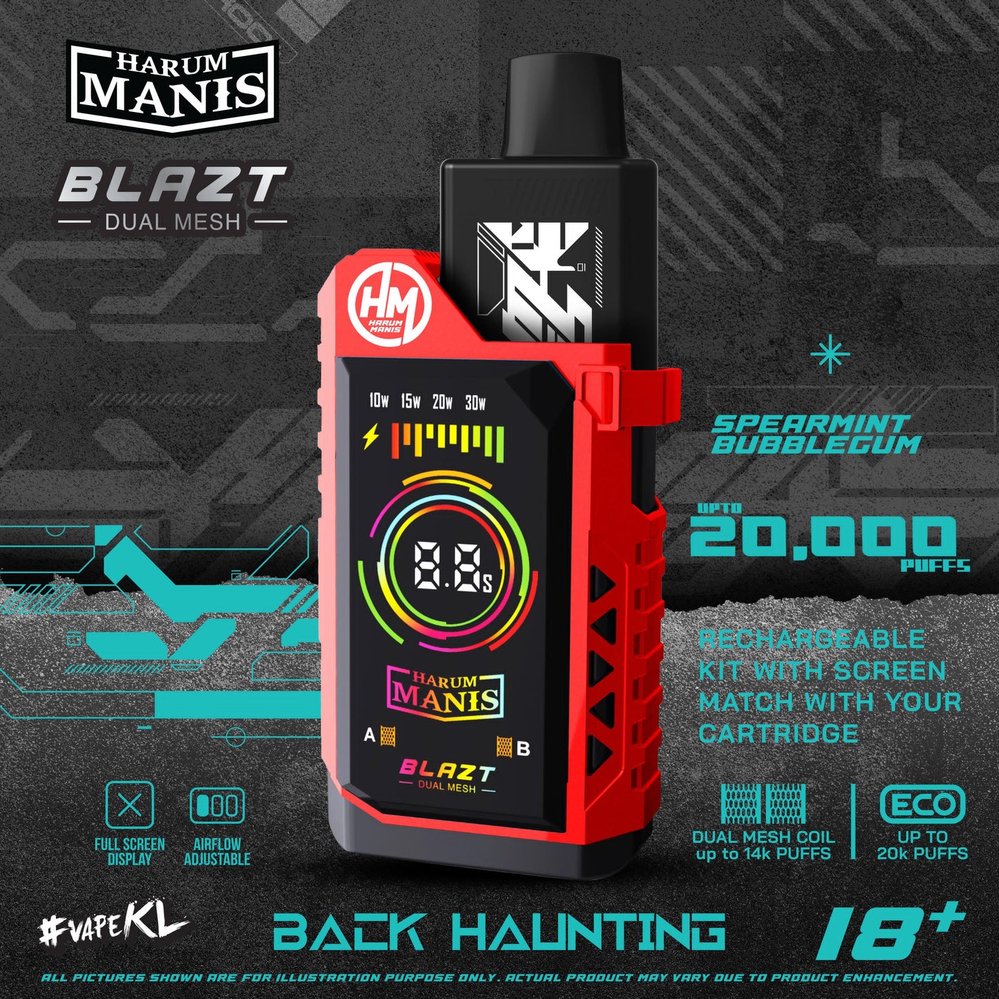 STARTER KIT HARUM MANIS 20000 PUFFS