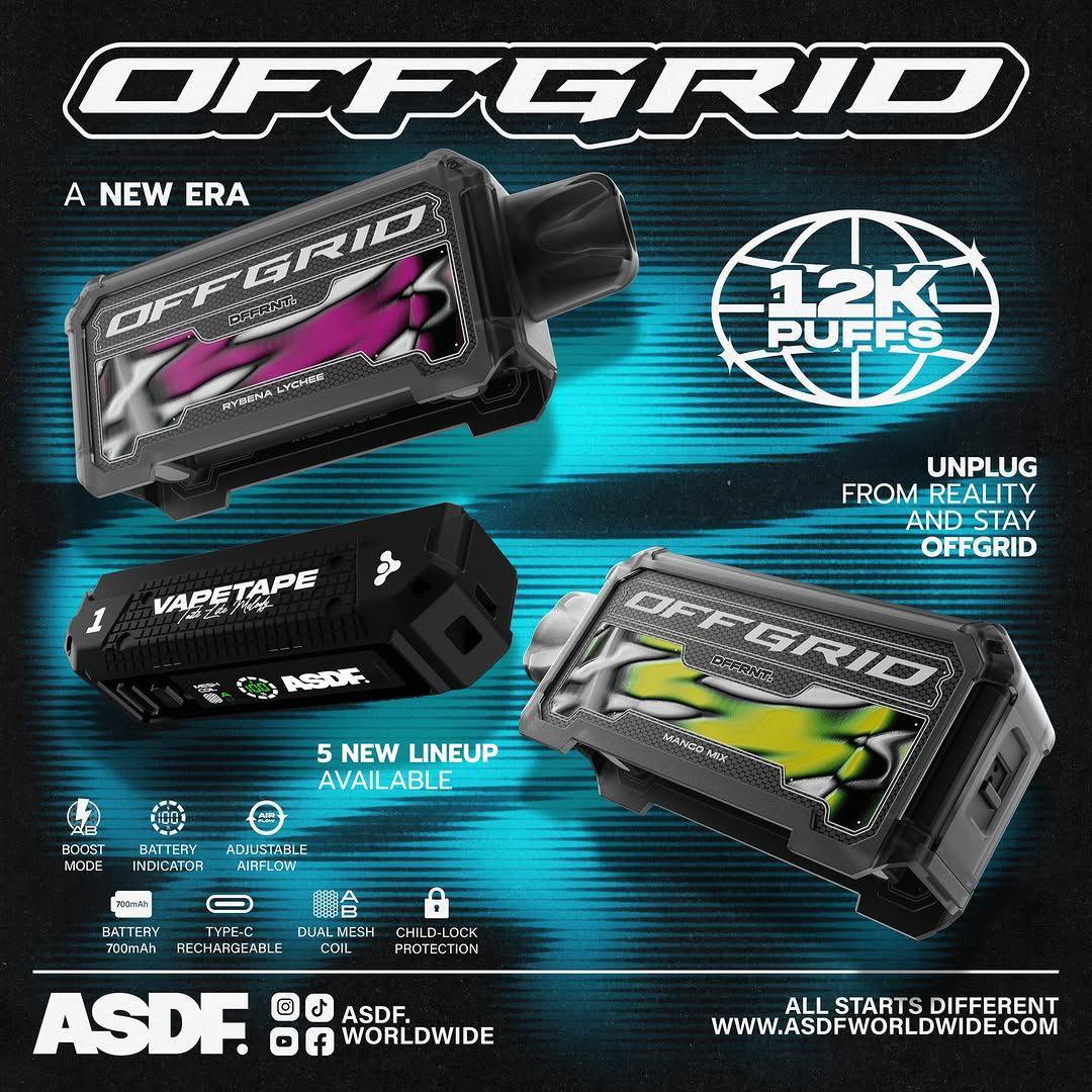 CARTRIDGE OFFGRID 12000 PUFFS by ASDF