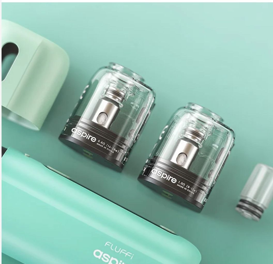 CARTRIDGE FLUFFI POD by ASPIRE 0.6Ω 1.0Ω ( 2 PODS )