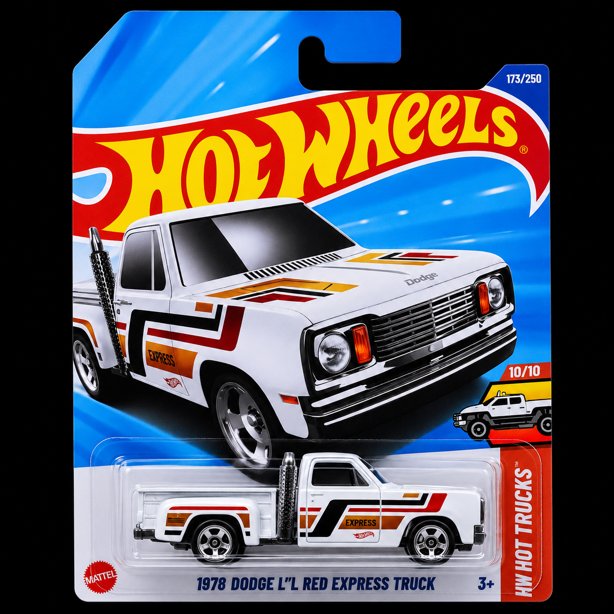 HOT WHEELS MAINLINE 2025 - 1978 DODGE LI'L RED EXPRESS TRUCK (173/250)