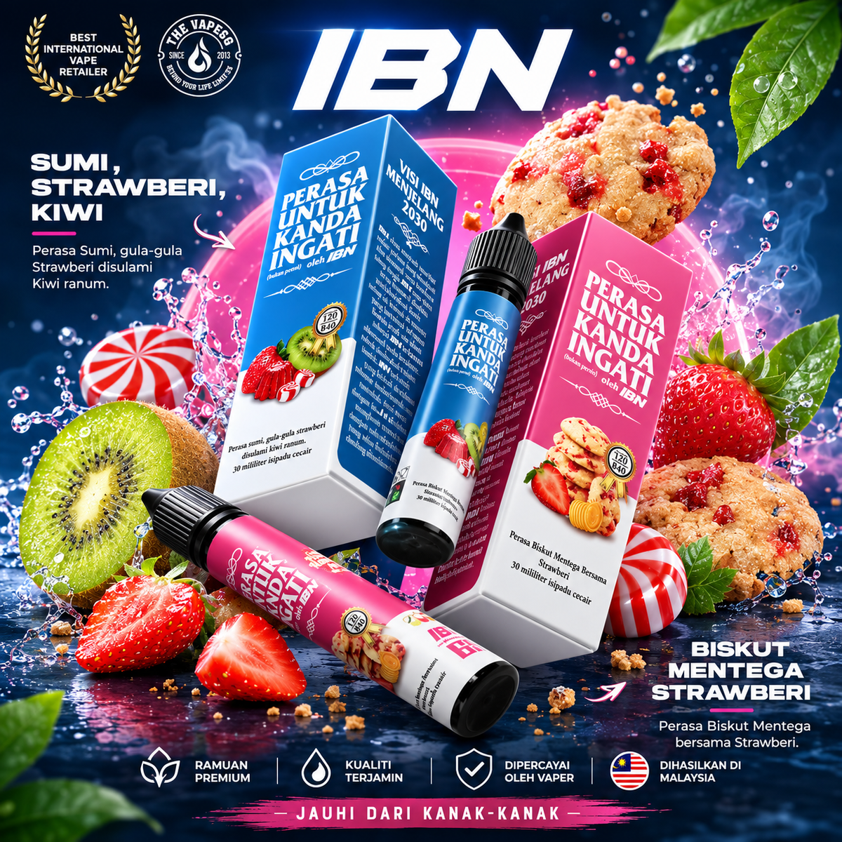 FREEBASE IBN V3 BLUE V4 PINK 30ML