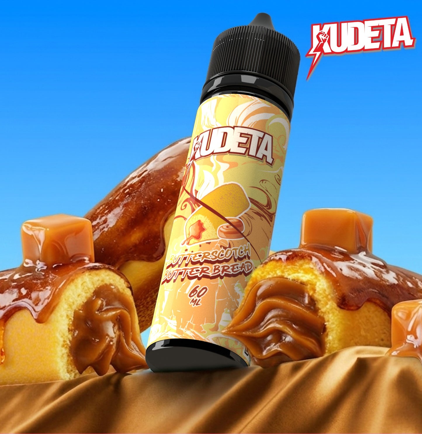 FREEBASE KUDETA CREAMY BUTTERSCOTCH BUTTER BREAD 60ML