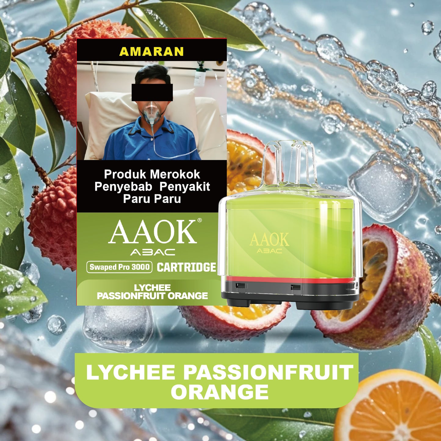 CARTRIDGE AAOK SWAPED PRO 3000 PUFFS