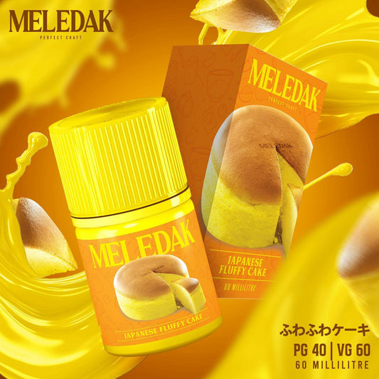 FREEBASE MELEDAK JAPANESE FLUFFY CAKE 60ML