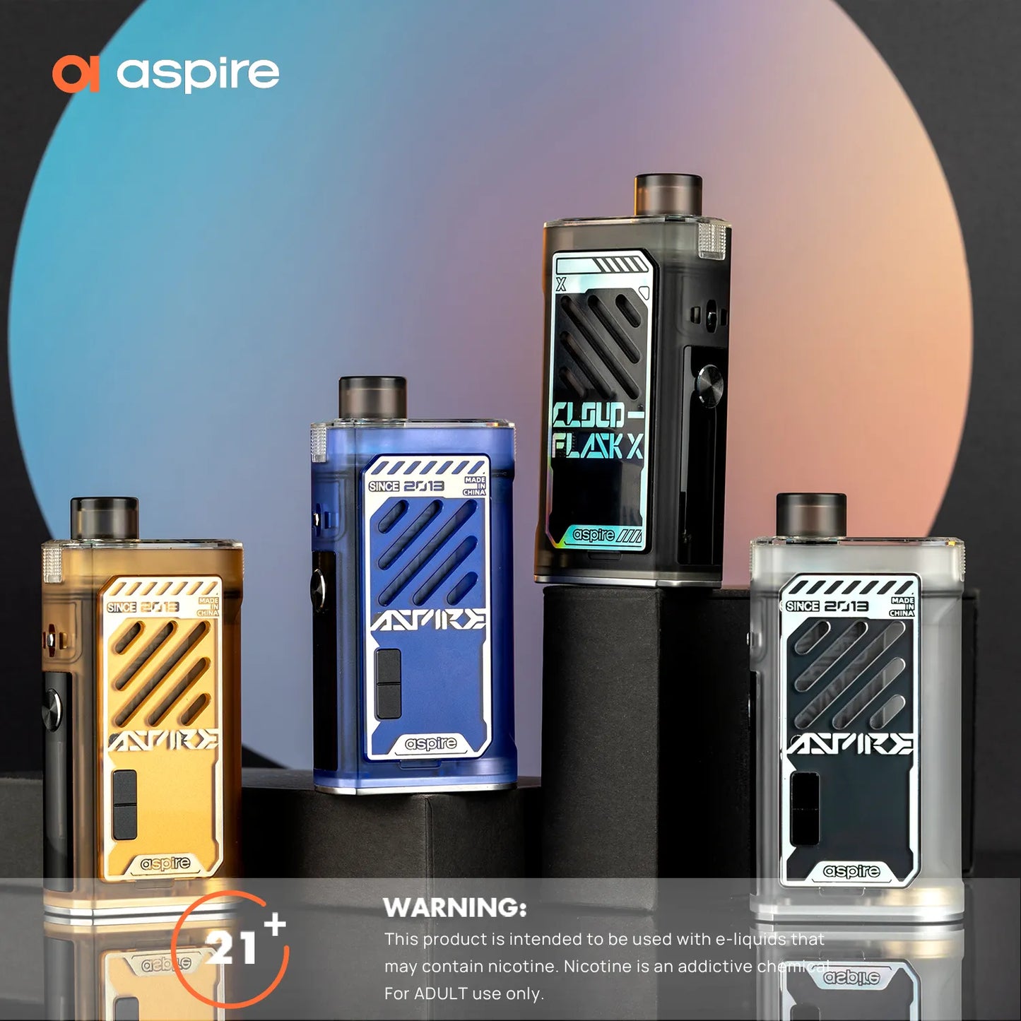 DEVICE KIT CLOUDFLASK X by ASPIRE ( WITHOUT BATTERY )