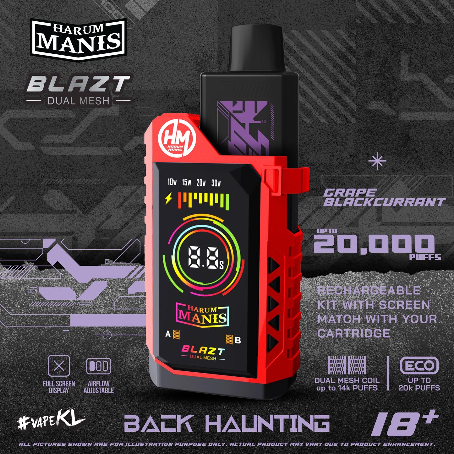 STARTER KIT HARUM MANIS 20000 PUFFS