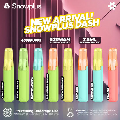 SNOWPLUS DASH 4000 PUFFS 雪茄鸭嘴兽正品 3%