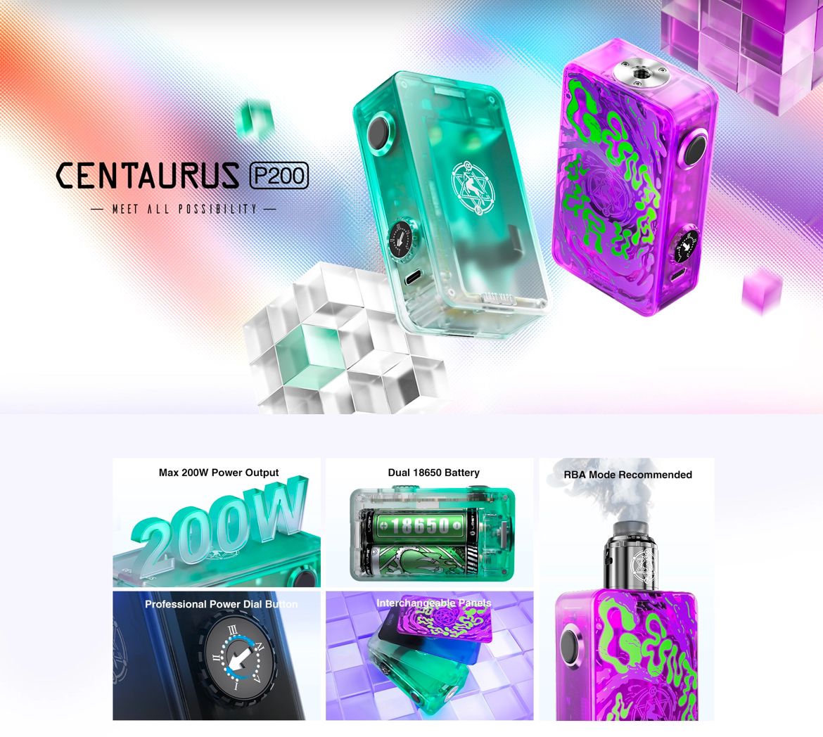 DEVICE KIT CENTAURUS P200 by LOST VAPE