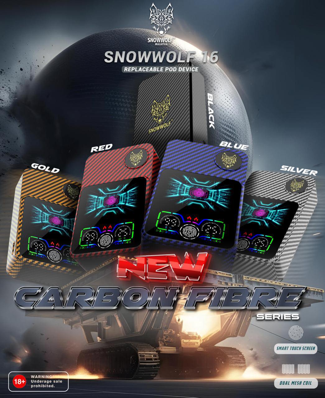 STARTER KIT SNOWWOLF 16000 PUFFS ( DEVICE ONLY )
