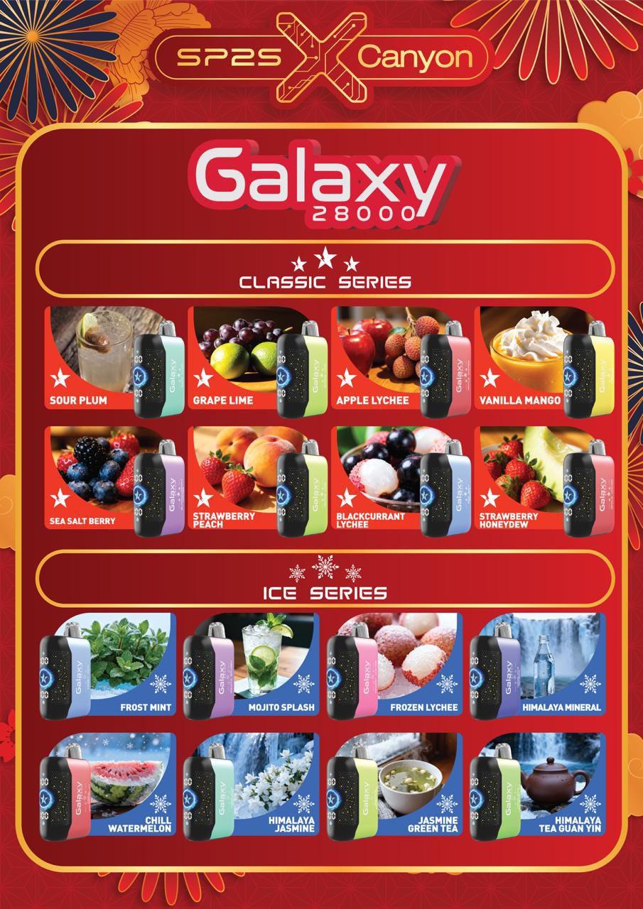 SP2S X CANYON GALAXY 28000 PUFFS