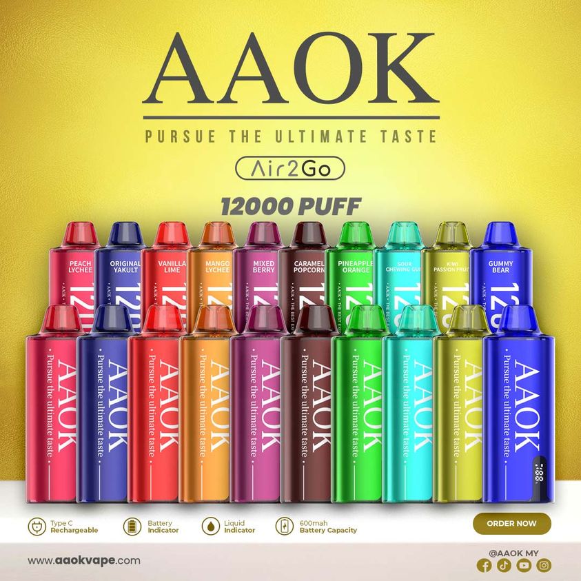 AAOK AIR2GO 12000 PUFFS