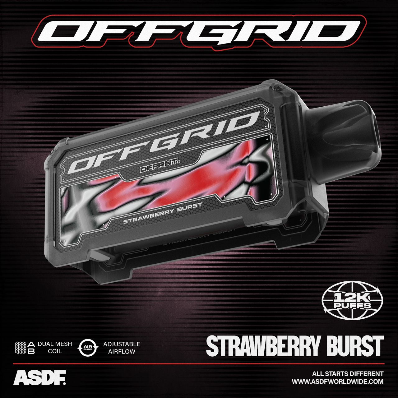 CARTRIDGE OFFGRID 12000 PUFFS by ASDF