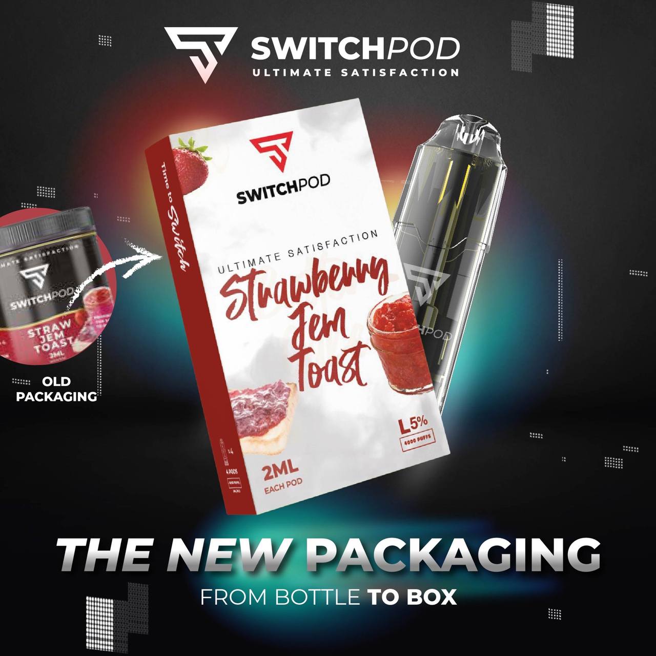 CARTRIDGE SWITCH POD ( 1 POD ) COMPATIBLE NANO