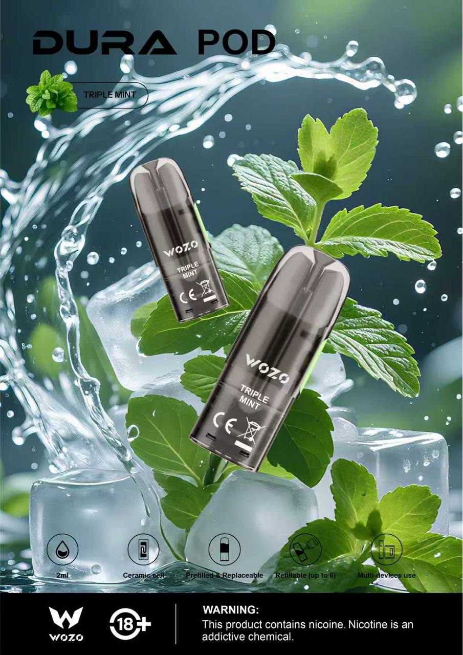 CARTRIDGE WOZO DURA POD 2ML COMPATIBLE RELX