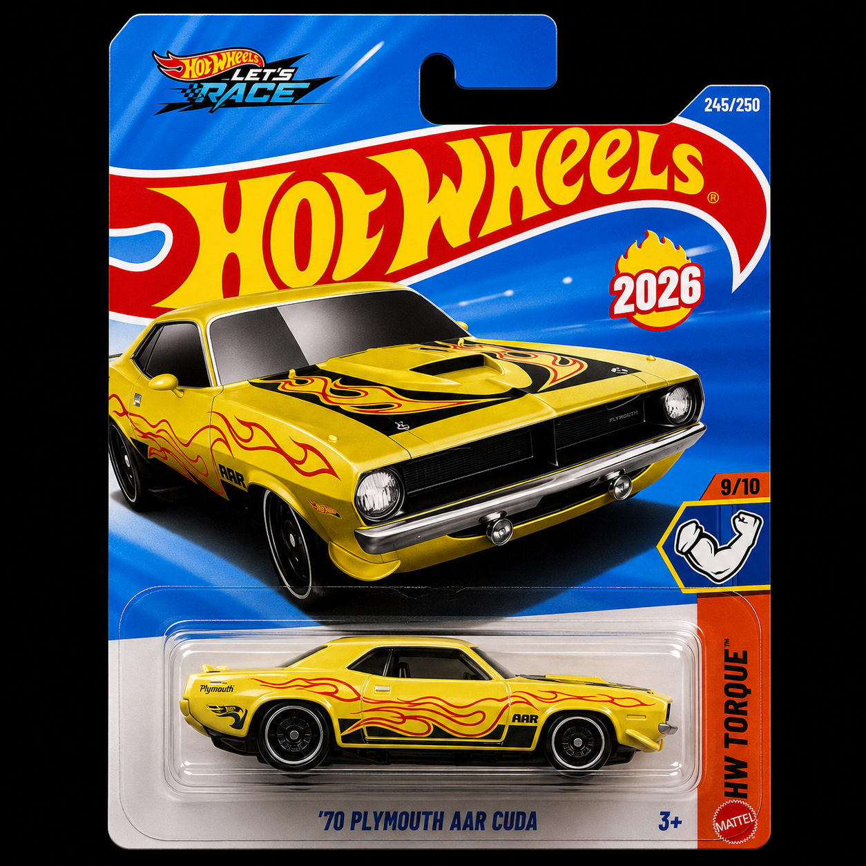 HOT WHEELS MAINLINE 2026 - '70 PLYMOUTH AAR CUDA (245/250)