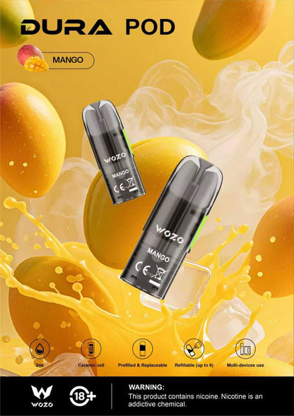 CARTRIDGE WOZO DURA POD 2ML COMPATIBLE RELX