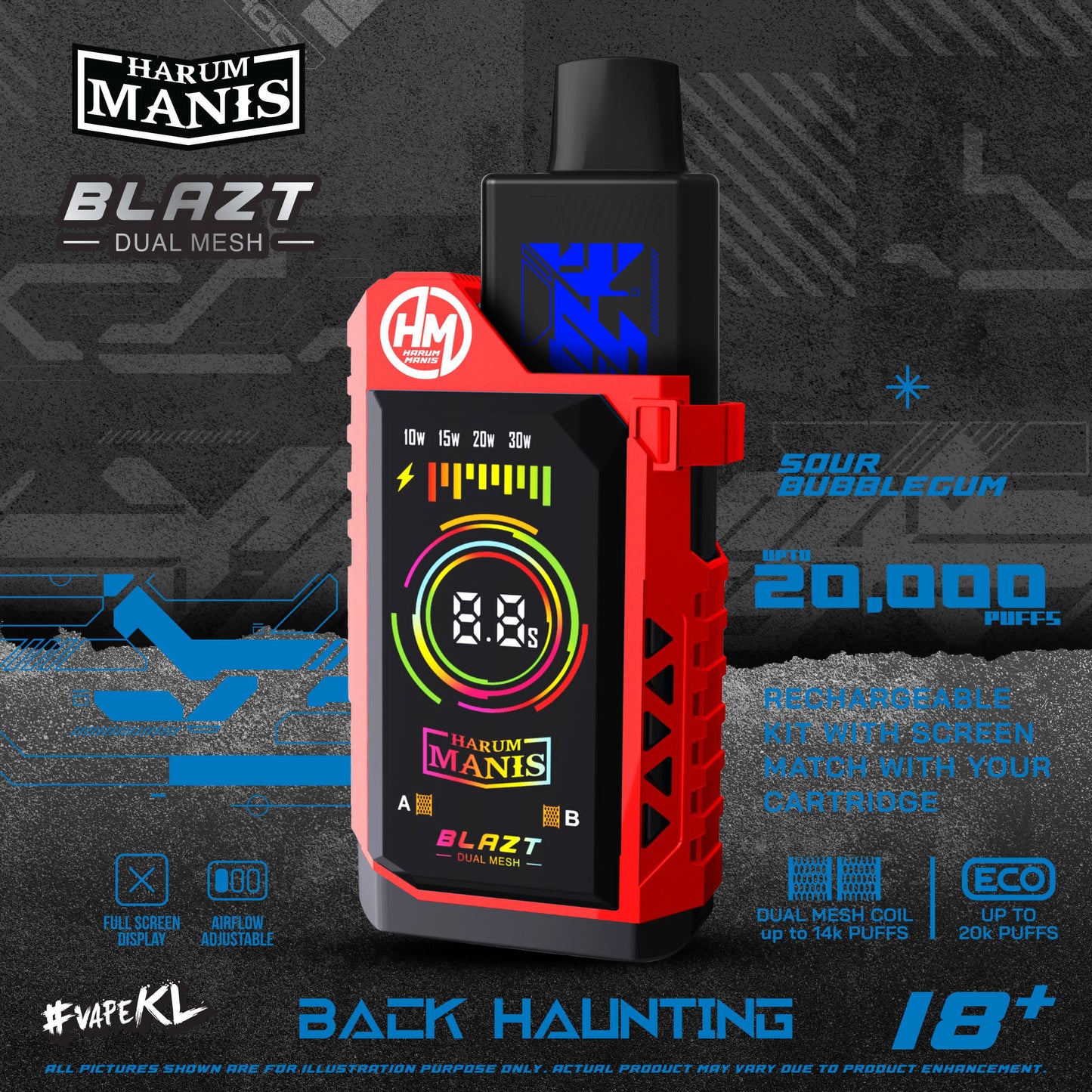 STARTER KIT HARUM MANIS 20000 PUFFS