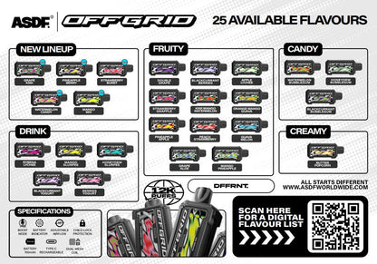 CARTRIDGE OFFGRID 12000 PUFFS by ASDF