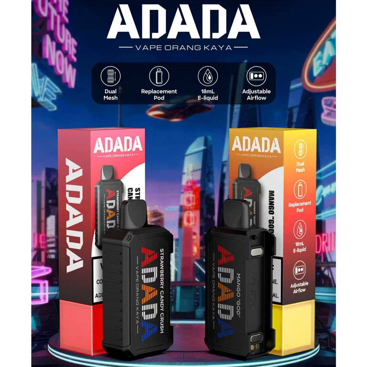 CARTRIDGE ADADA 18ML COMPATIBLE OFFGRID UNPLUG