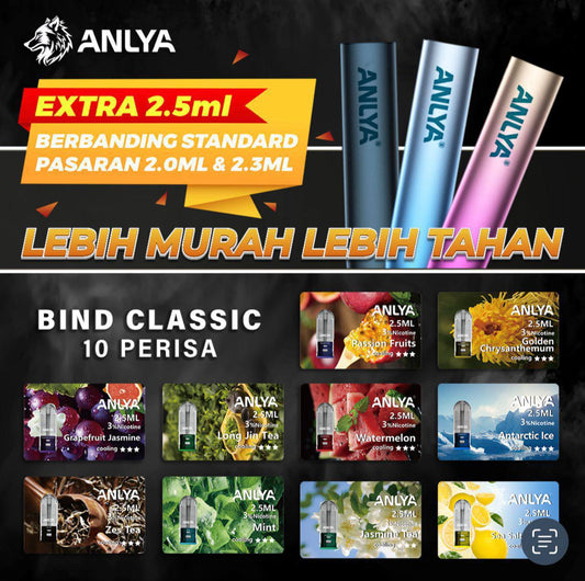 CARTRIDGE ANLYA 2.5ML COMPATIBLE RELX INFINITY