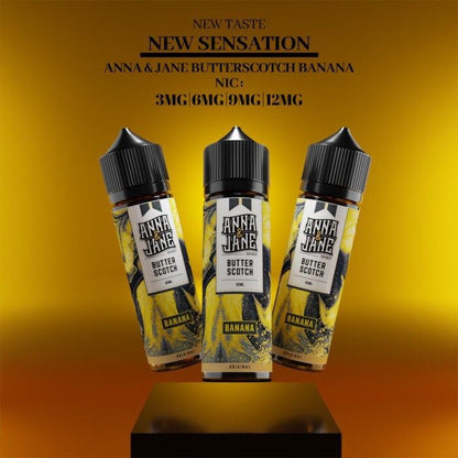 FREEBASE BUTTERSCOTCH BANANA 60ML by ANNA & JANE