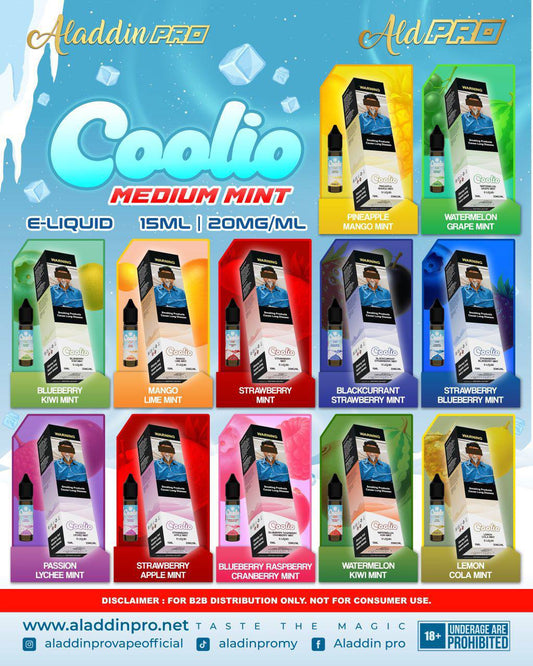ALADDIN PRO COOLIO E-LIQUID 15ML 20MG
