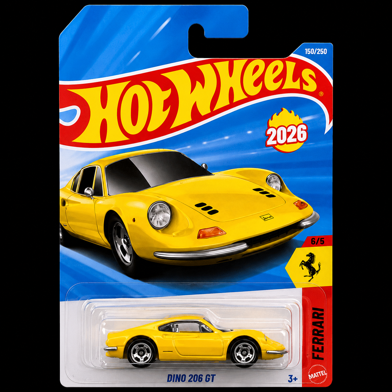 HOT WHEELS MAINLINE 2026 - DINO 206 GT (150/250)