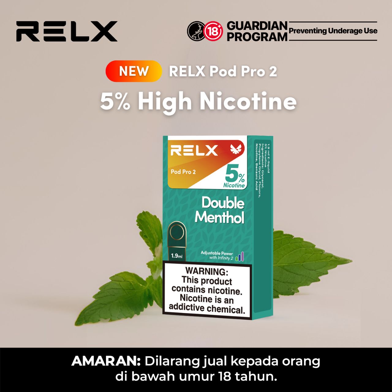 CARTRIDGE RELX INFINITY POD PRO 2 ( 1 POD )