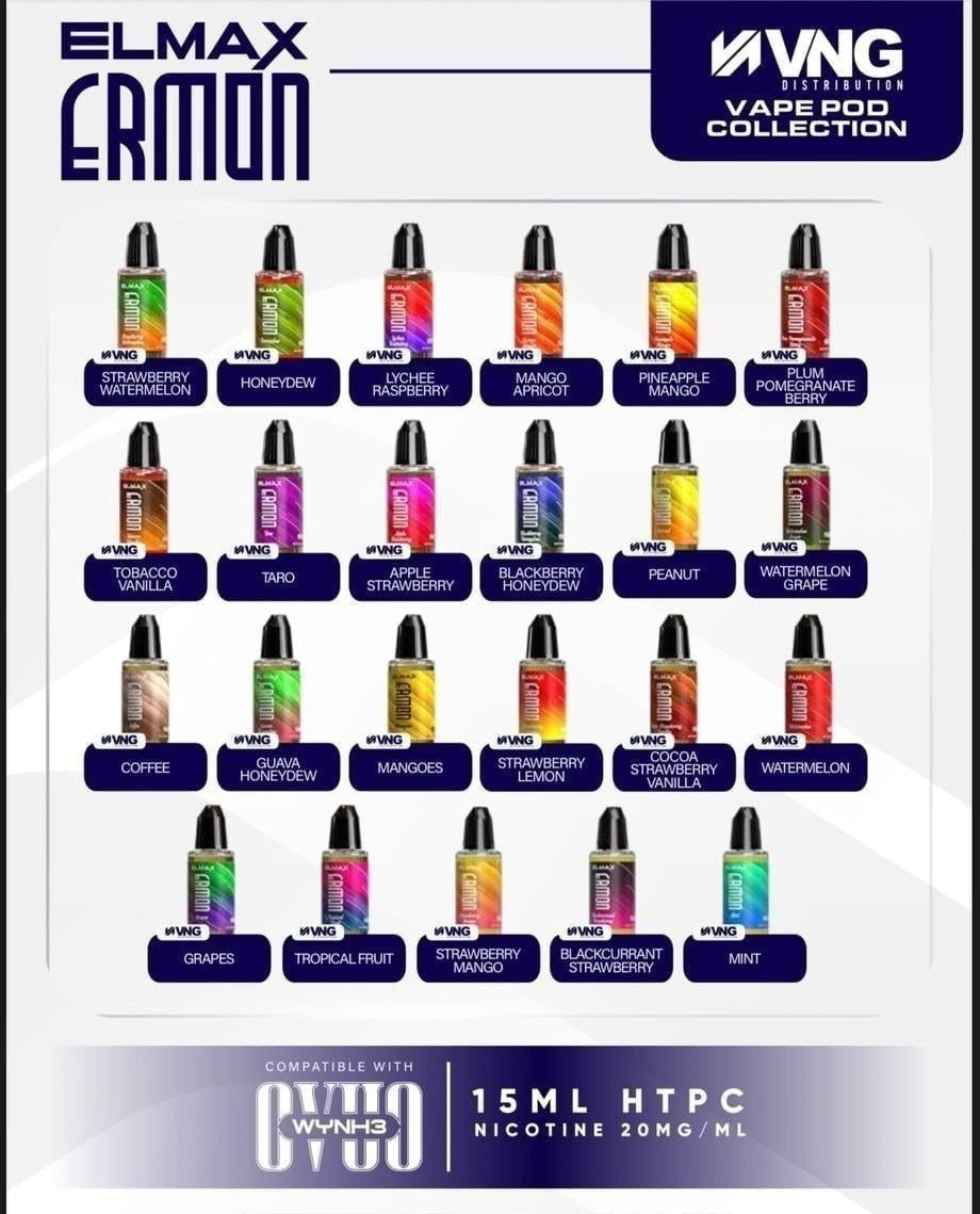 ELMAX ERMON HTPC E-JUICE LIQUID 15ML 20MG WYNH3