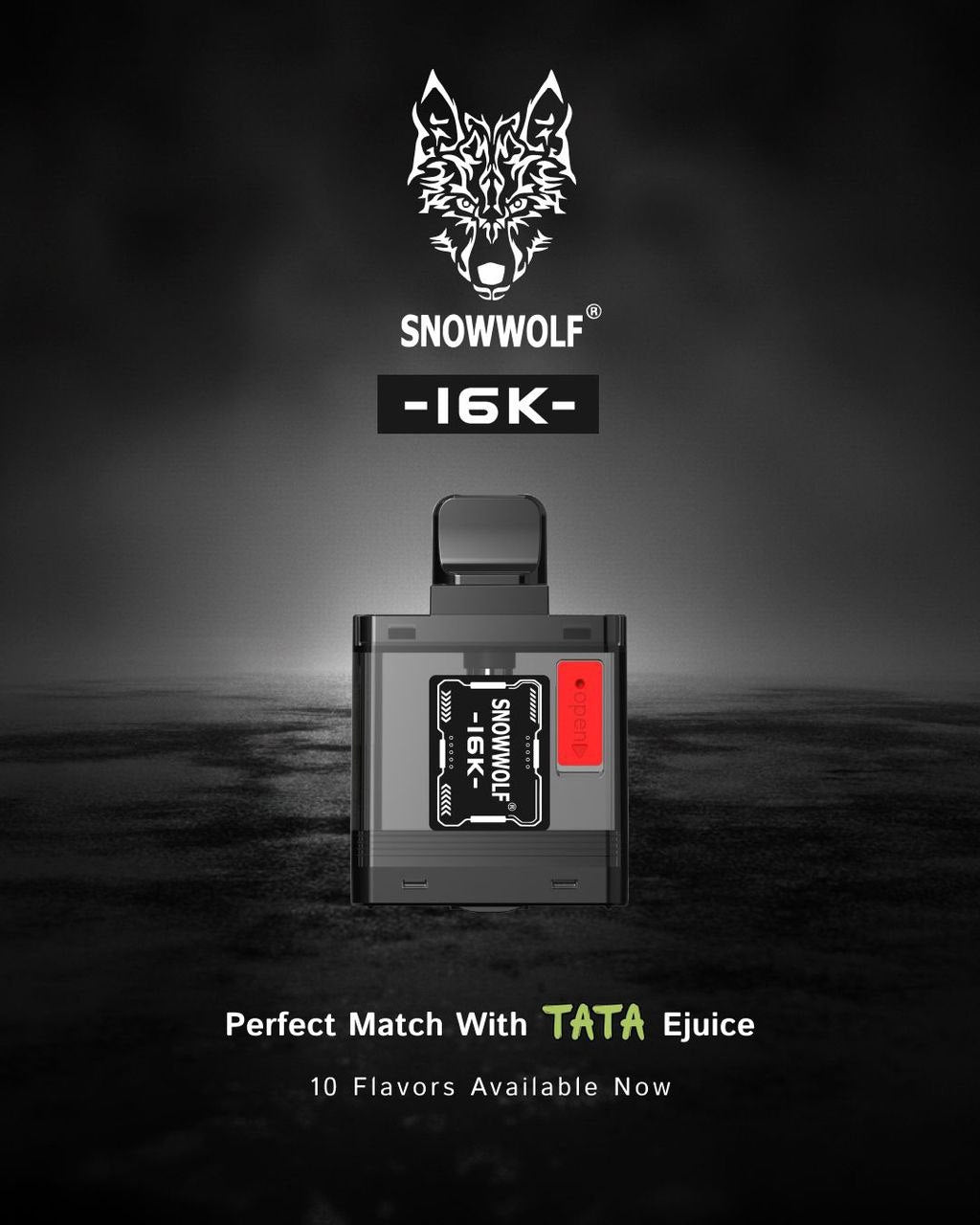 CARTRIDGE EMPTY SNOWWOLF 16K 0.9 OHM