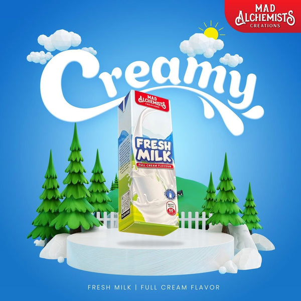 FREEBASE MAD ALCHEMIST FRESH MILK FULL CREAM 60ML