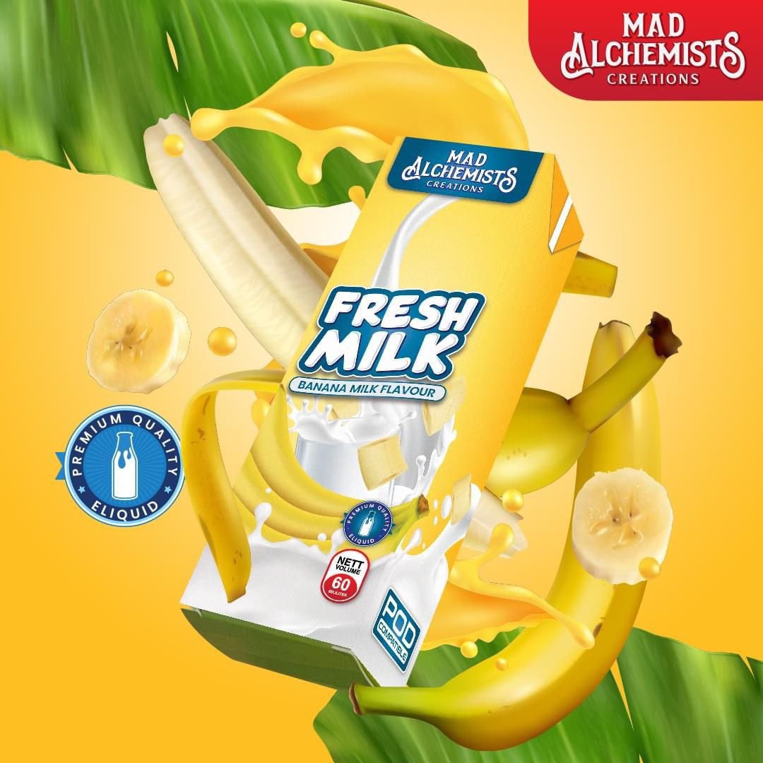 FREEBASE MAD ALCHEMIST FRESH MILK BANANA 60ML