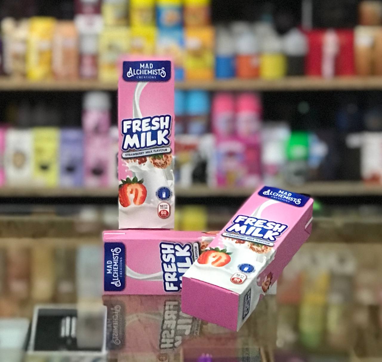 FREEBASE MAD ALCHEMIST FRESH MILK STRAWBERRY 60ML