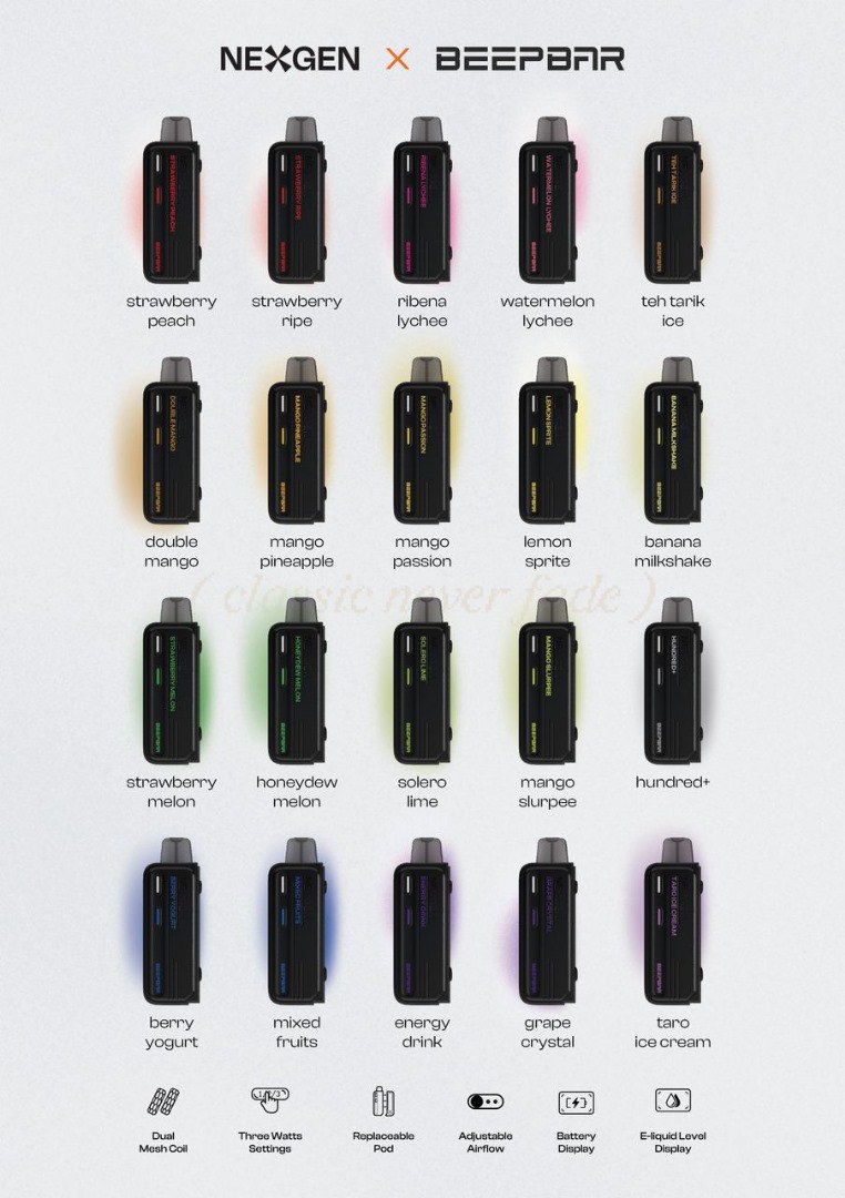 CARTRIDGE BEEPBAR POD 15000 PUFFS by FUSELAB