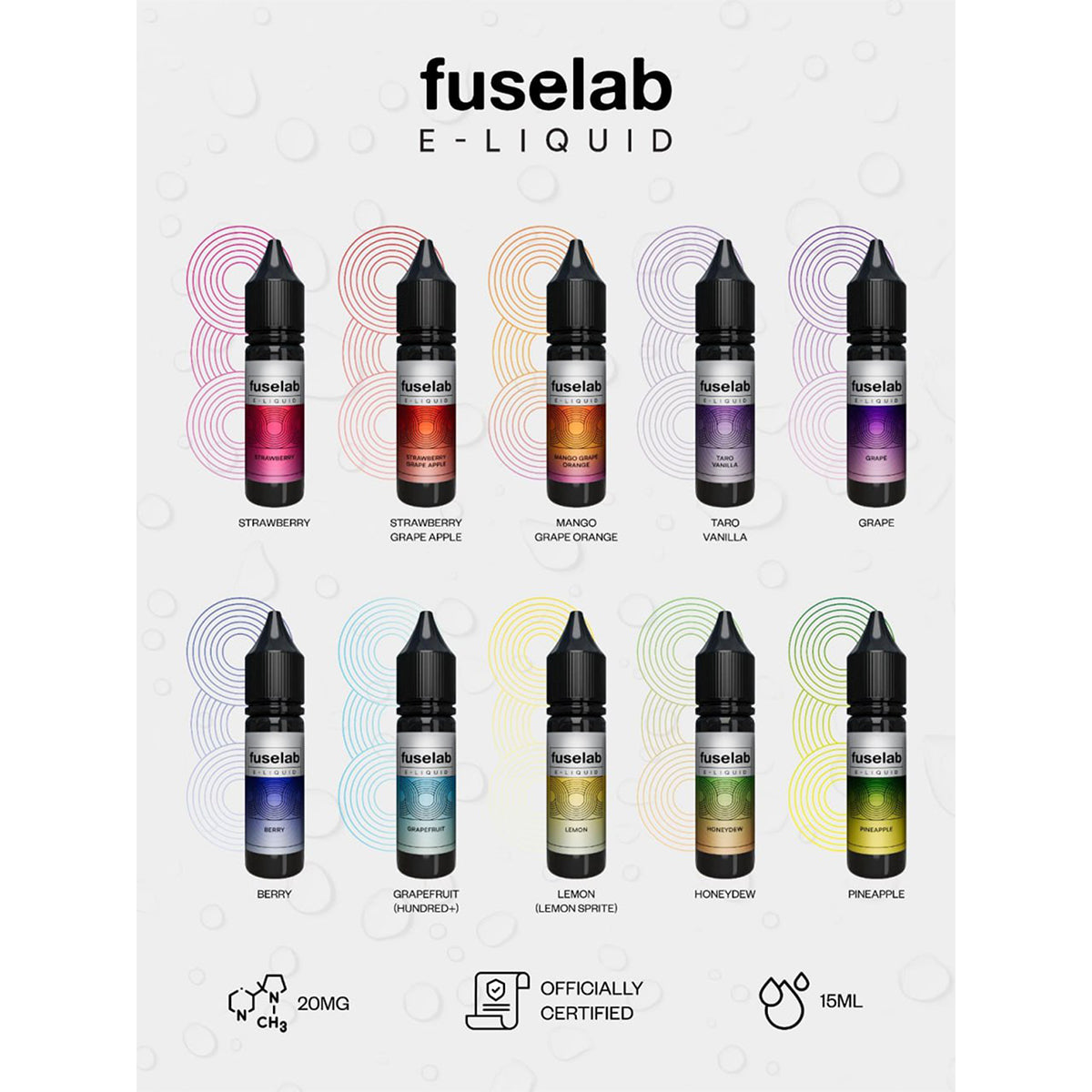 SALT FUSELAB E-LIQUID 15ML 20MG
