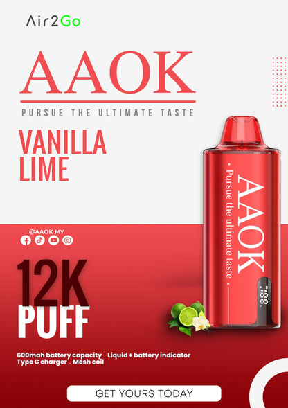 AAOK AIR2GO 12000 PUFFS