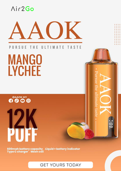 AAOK AIR2GO 12000 PUFFS