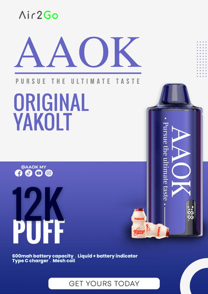 AAOK AIR2GO 12000 PUFFS