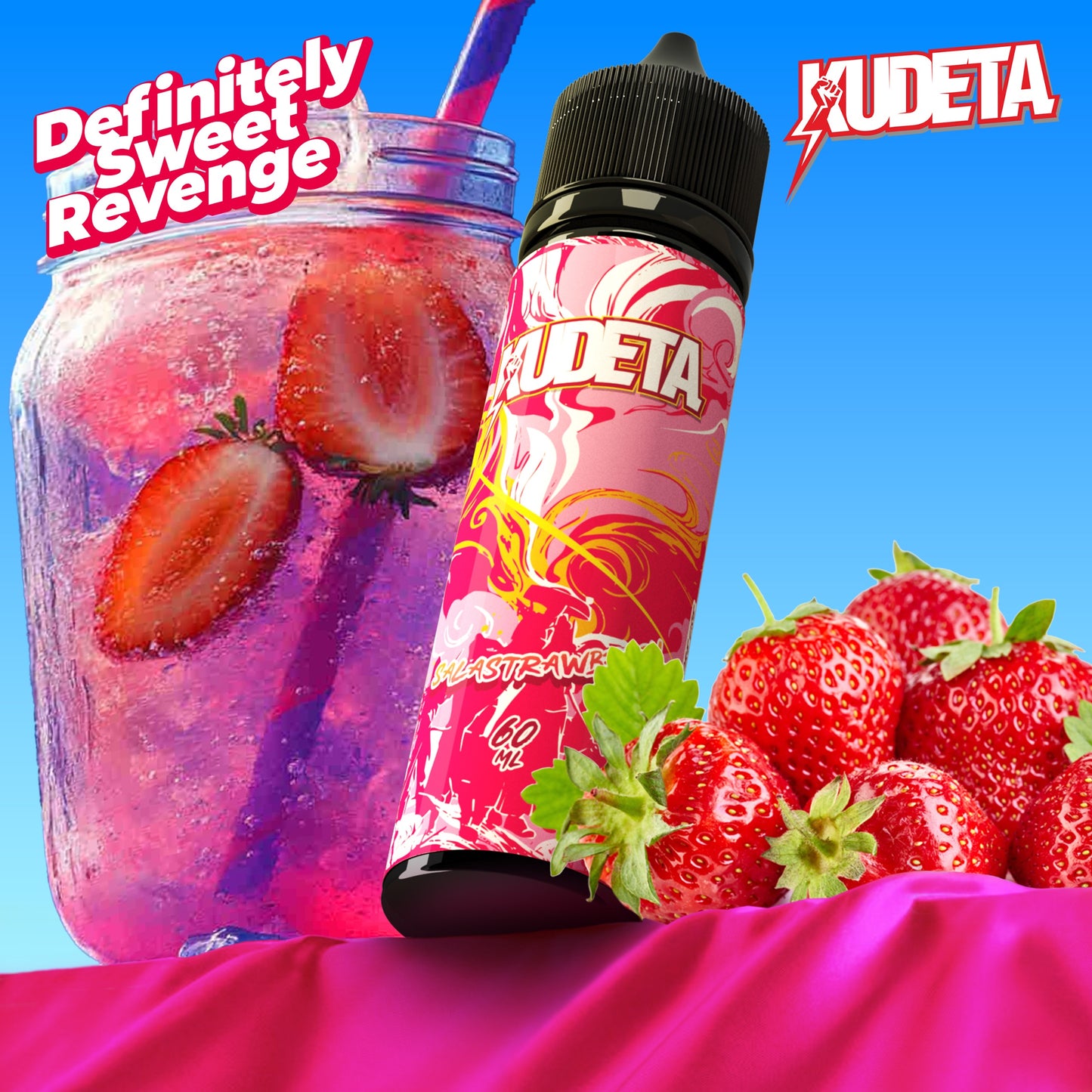 FREEBASE KUDETA SALASTRAWBERRY 60ML 6MG
