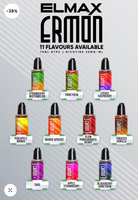 HTPC ELMAX ERMON E-JUICE LIQUID 15ML 20MG WYNH3