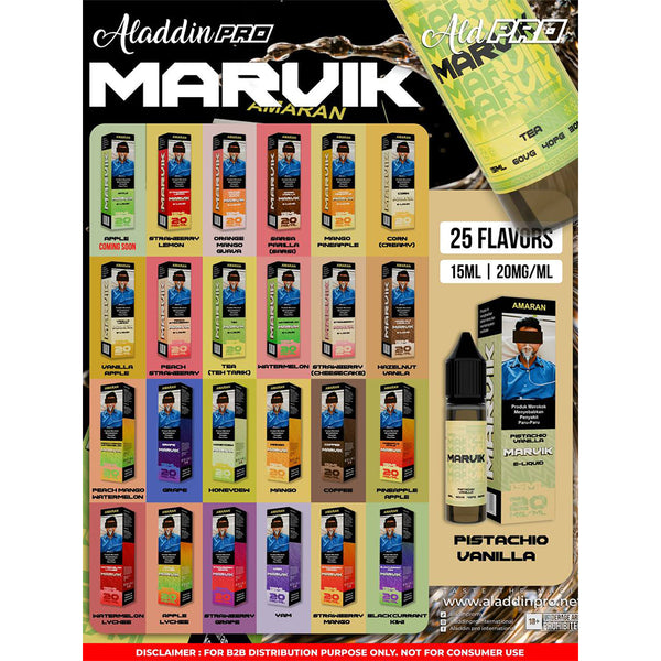 SALT ALADDIN PRO MARVIK E-LIQUID 15ML 20MG
