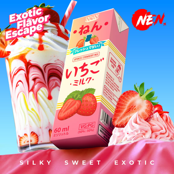 FREEBASE NEN JAPANESE STRAWBERRY MILK 60ML