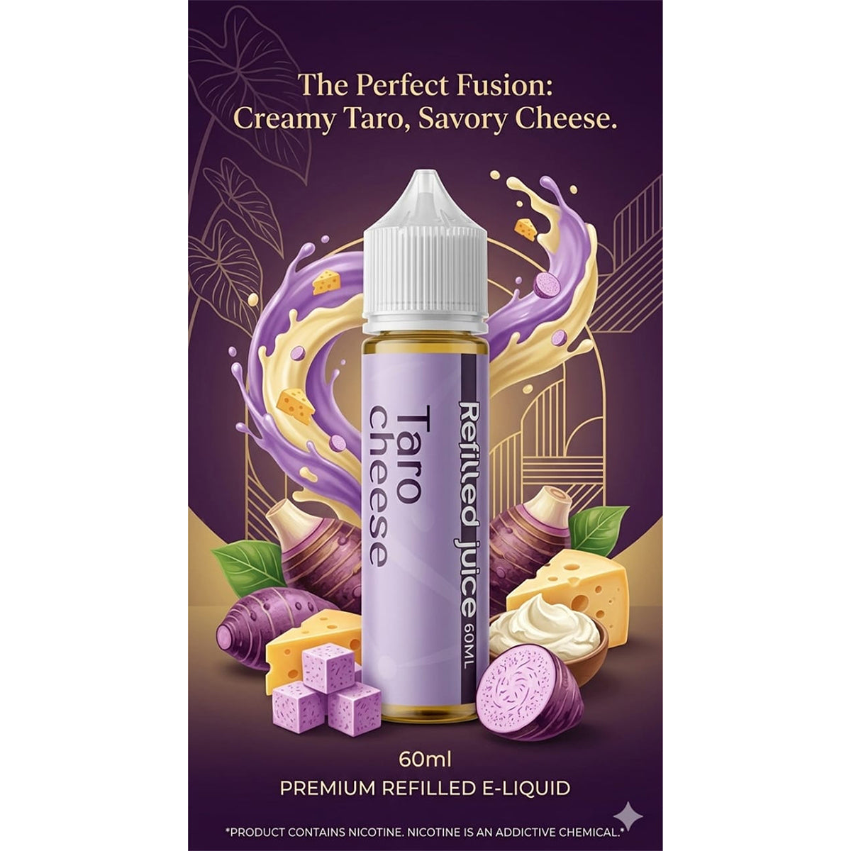 FREEBASE REFILLED JUICE TARO CHEESE 60ML