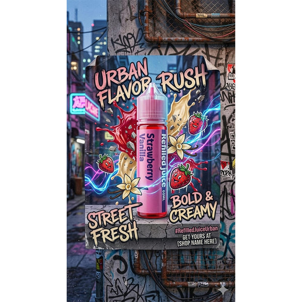 FREEBASE REFILLED JUICE STRAWBERRY VANILLA 60ML
