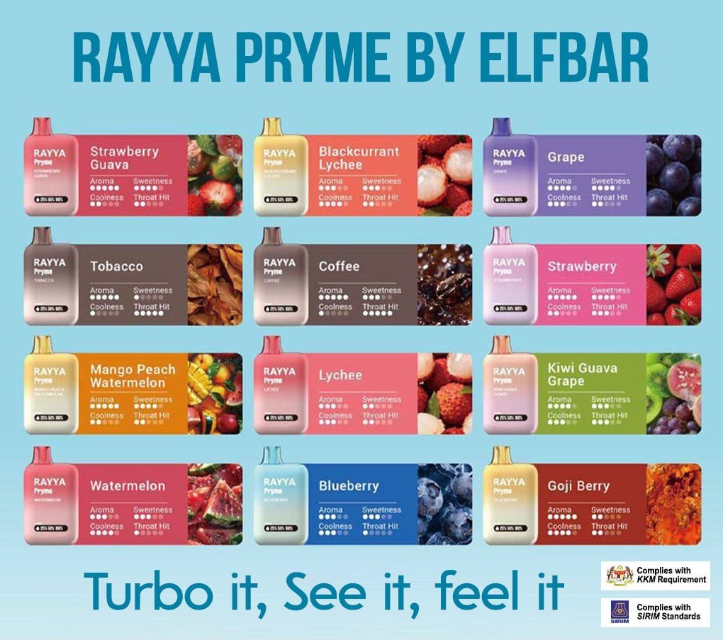 RAYYA PRYME 3000 PUFFS by ELFBAR