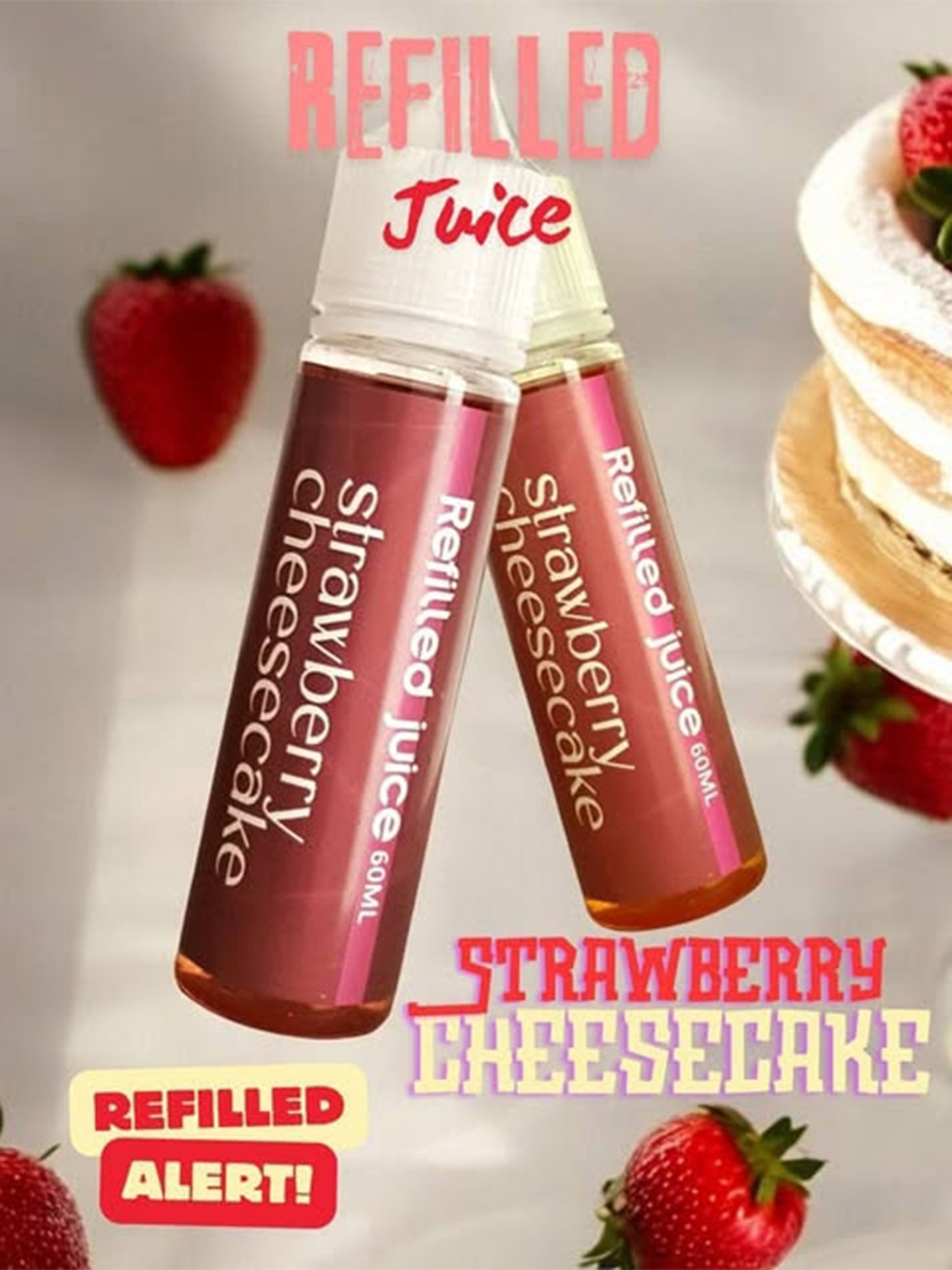 FREEBASE REFILLED JUICE STRAWBERRY CHEESECAKE 60ML