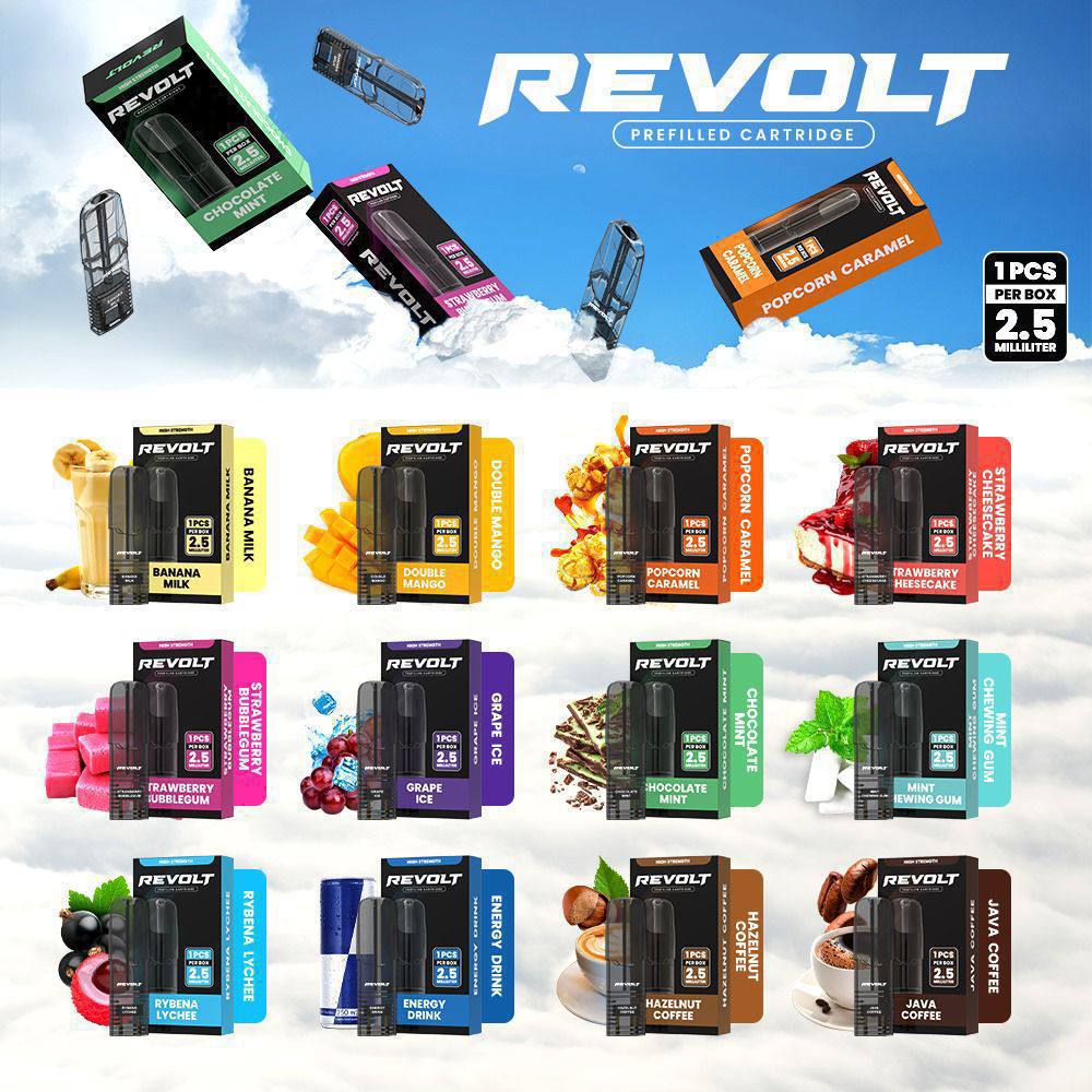 CARTRIDGE REVOLT 2.5ML ( 1 POD ) BY VOLTBAR COMPATIBLE NANO